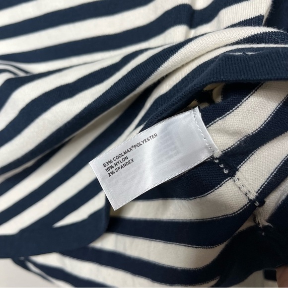 Duluth Women Turtleneck Sweatshirt XS S'no Sweat Sweater‎ Cool Max Blue White - Picture 5 of 9